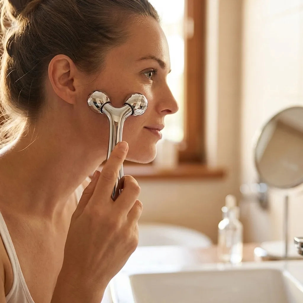 3-teiliges Eisroller & Gua Sha Gesichtsset