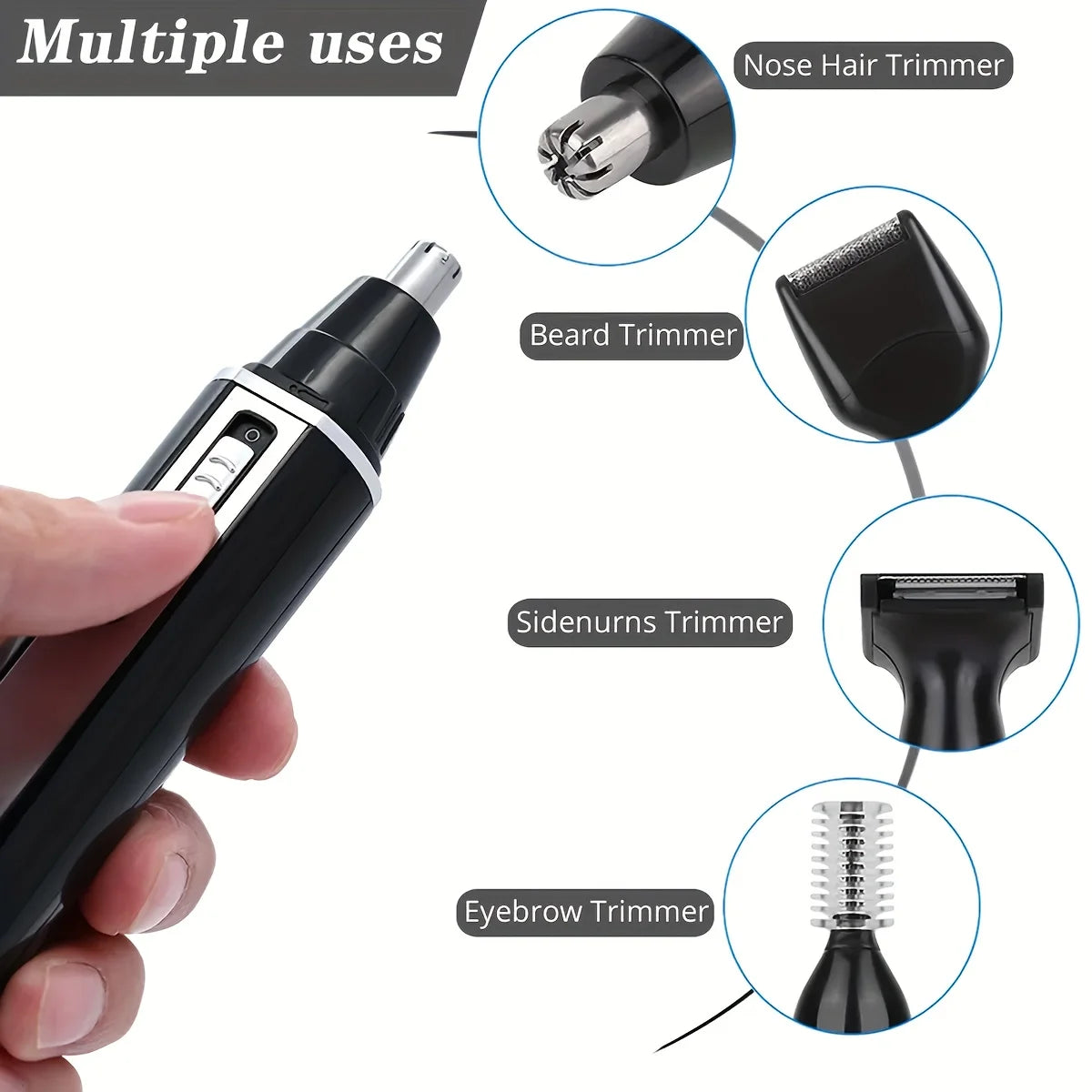 4-in-1 wiederaufladbares Herren-Pflegeset
