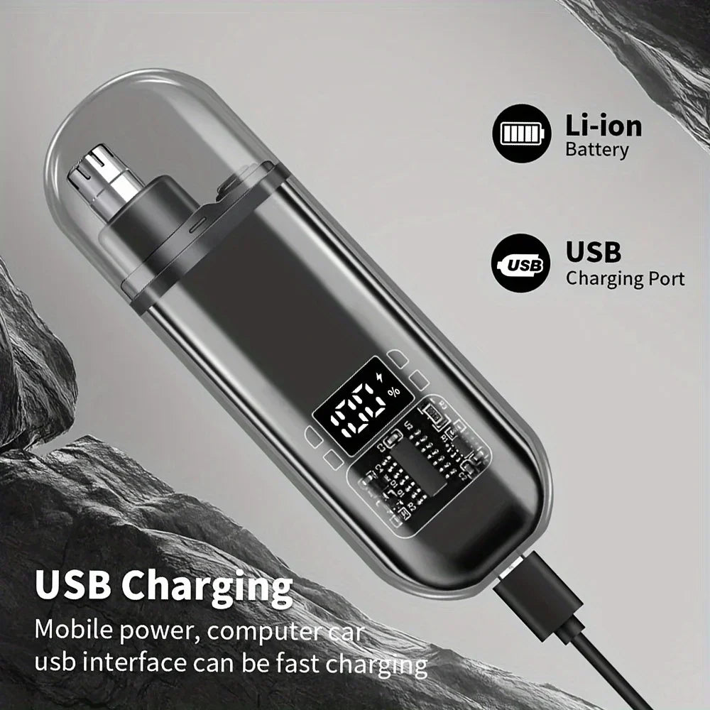 USB-aufladbarer Nasen- und Ohrhaartrimmer