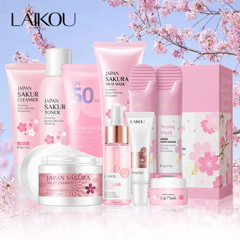 9-Piece Sakura Skincare Set