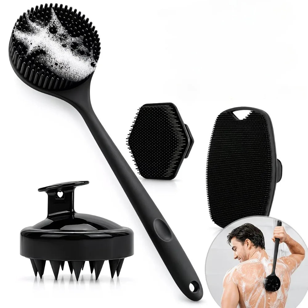 Silikon-Gesichtsreinigungs- und Kopfhautmassagebürste