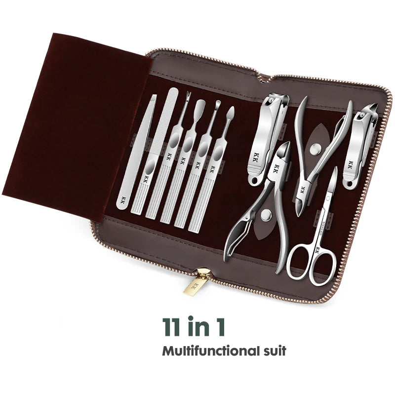 11-in-1 Stainless Steel Manicure Set
