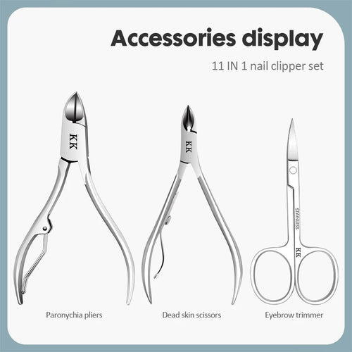 11-in-1 Stainless Steel Manicure Set