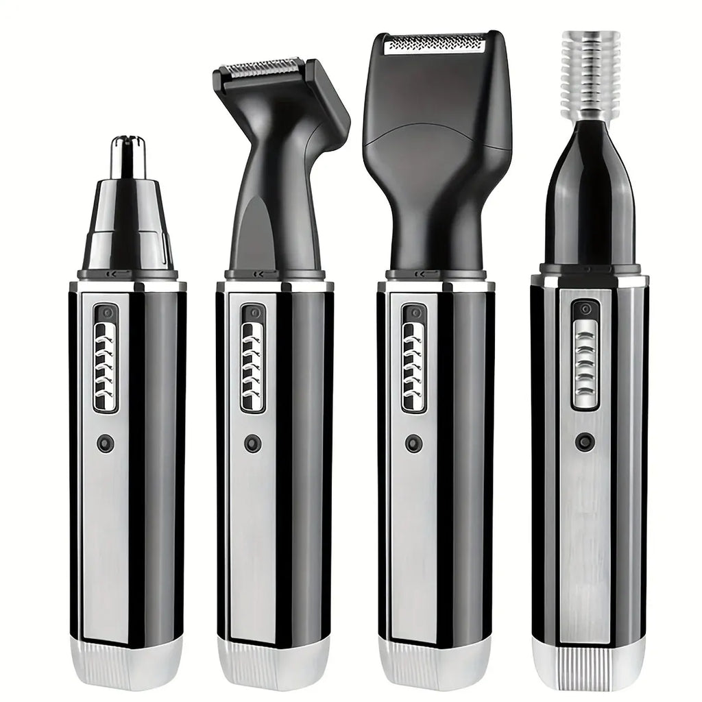 4-in-1 wiederaufladbares Herren-Pflegeset