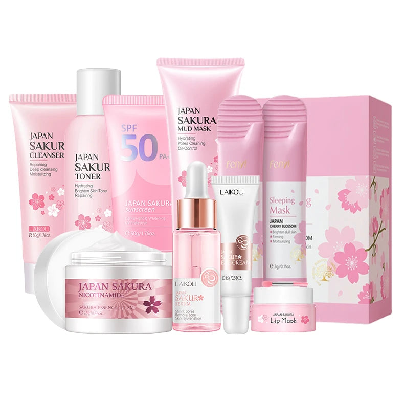 9-Piece Sakura Skincare Set