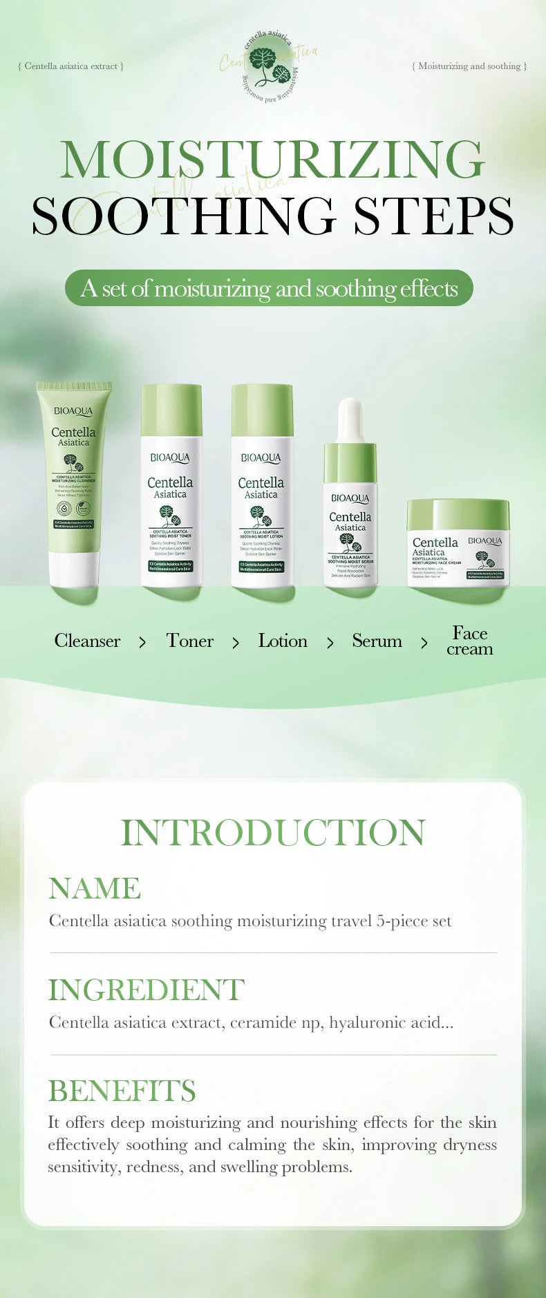 5-Piece Centella Skincare Set