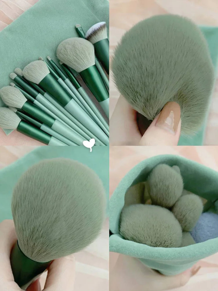 13-Piece Makeup Brush Set with Bag