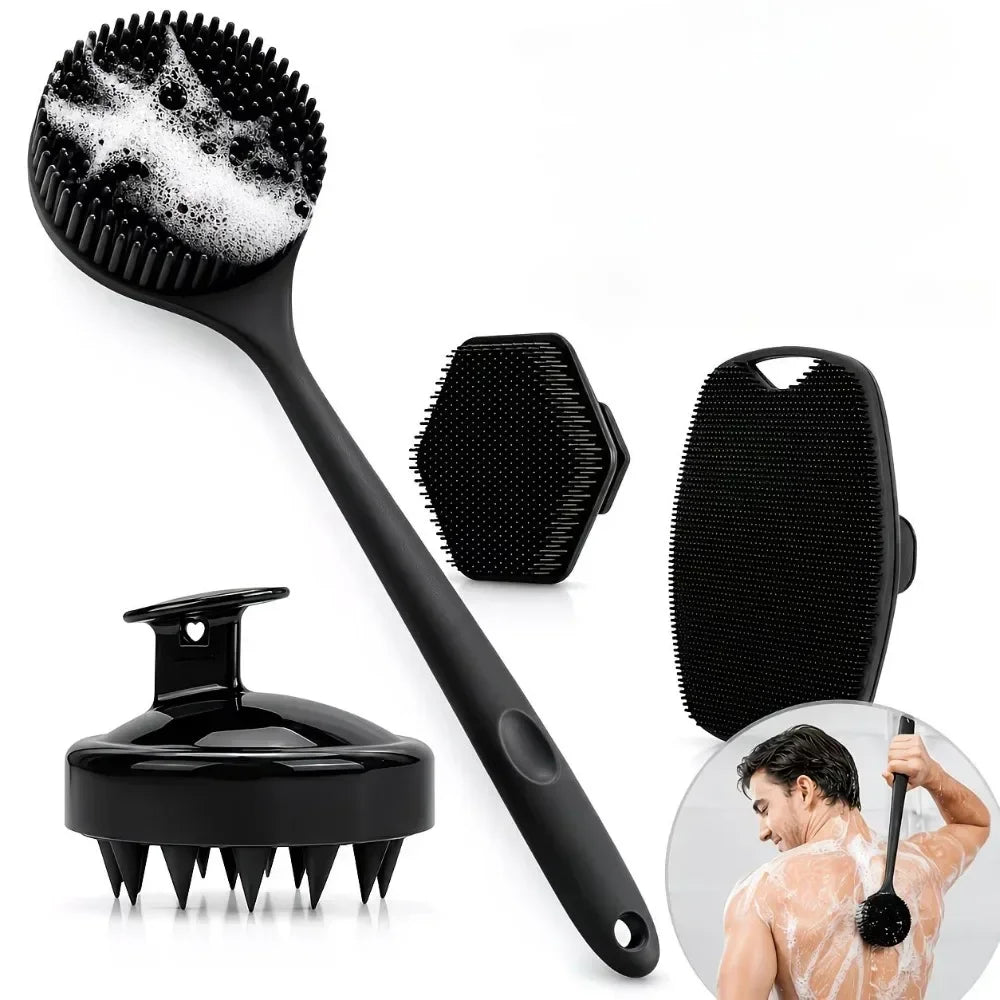 Silikon-Gesichtsreinigungs- und Kopfhautmassagebürste