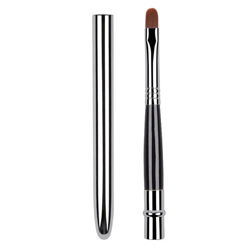 Lip Gloss Applicator Brush with Cap