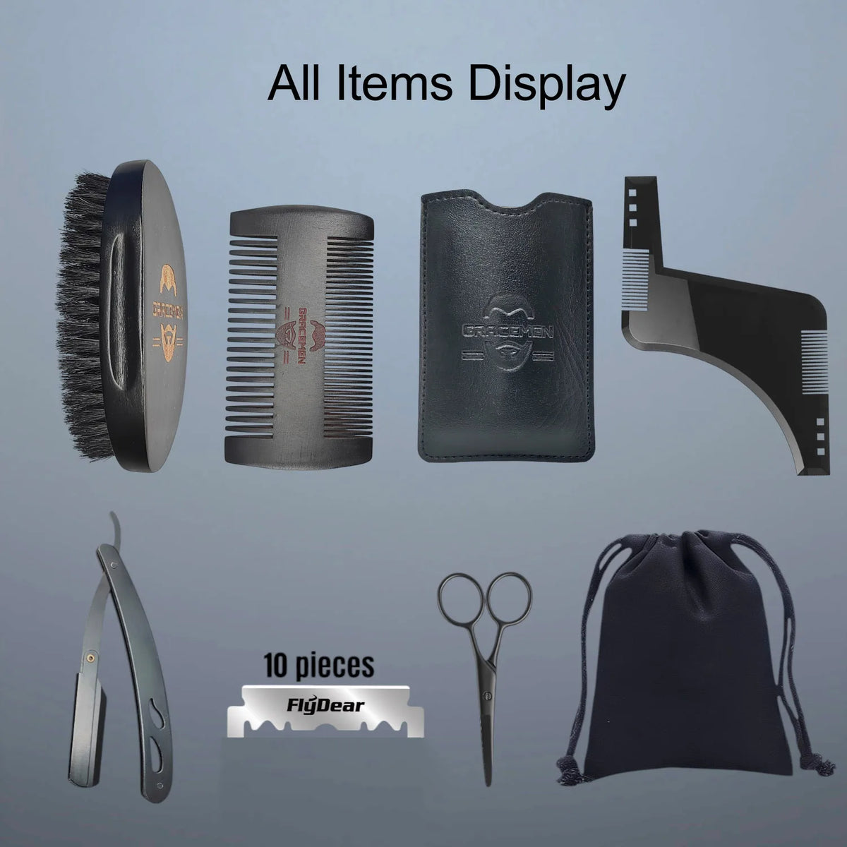 7-teiliges Bartpflege-Set