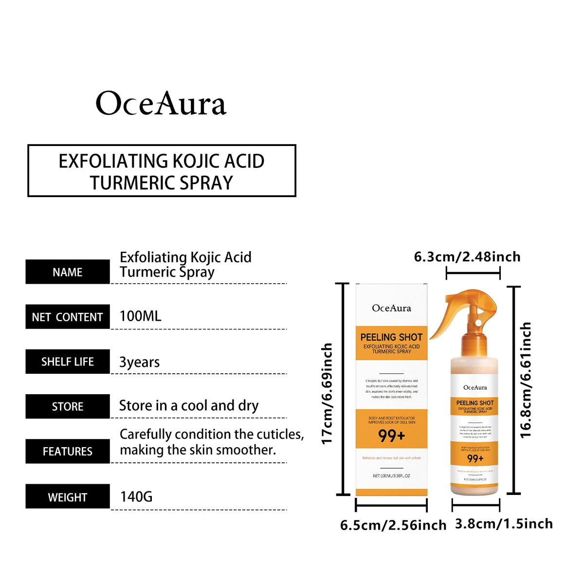 Kojic Acid Turmeric Spray & Serum Set