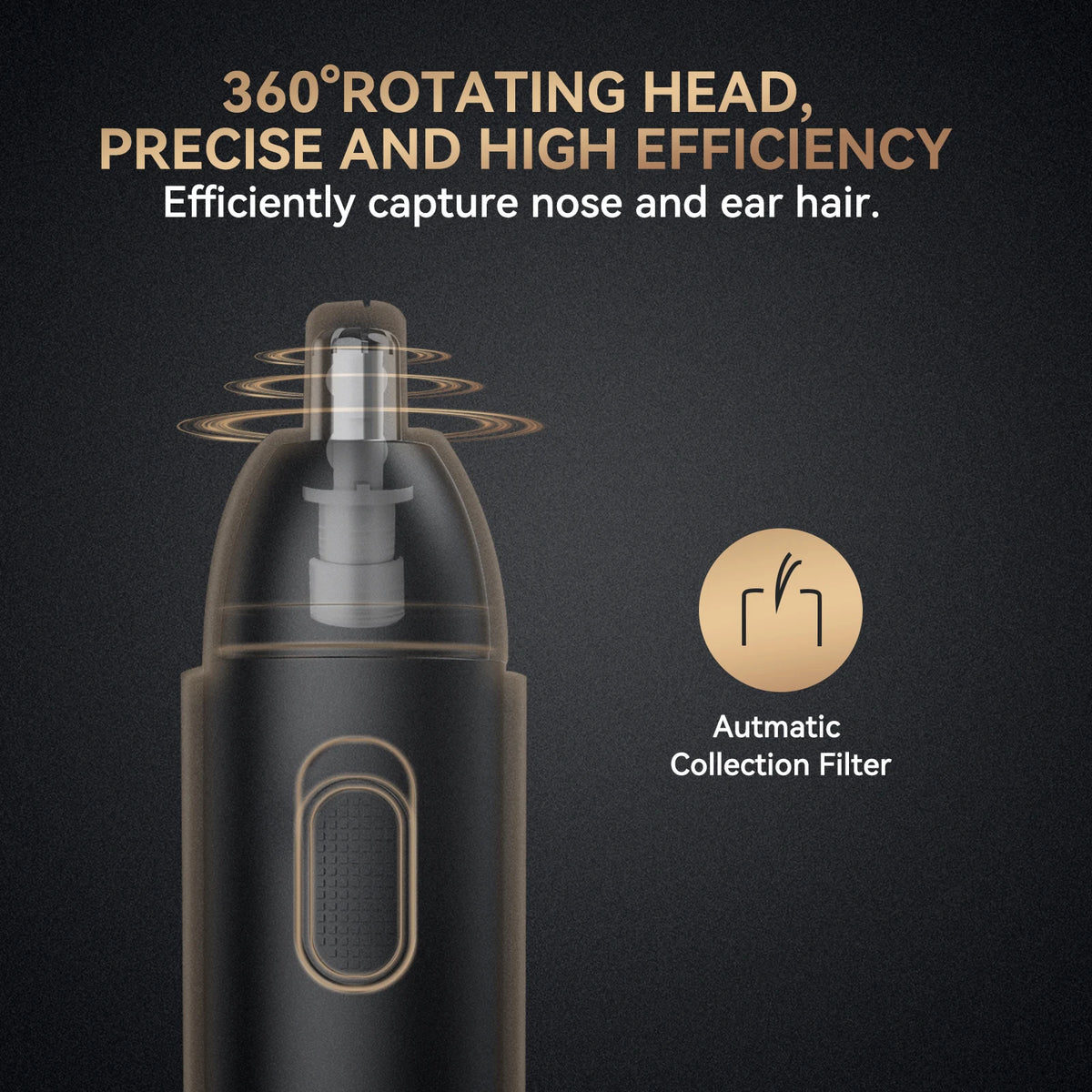 360° rotierender Nasen- und Augenbrauentrimmer