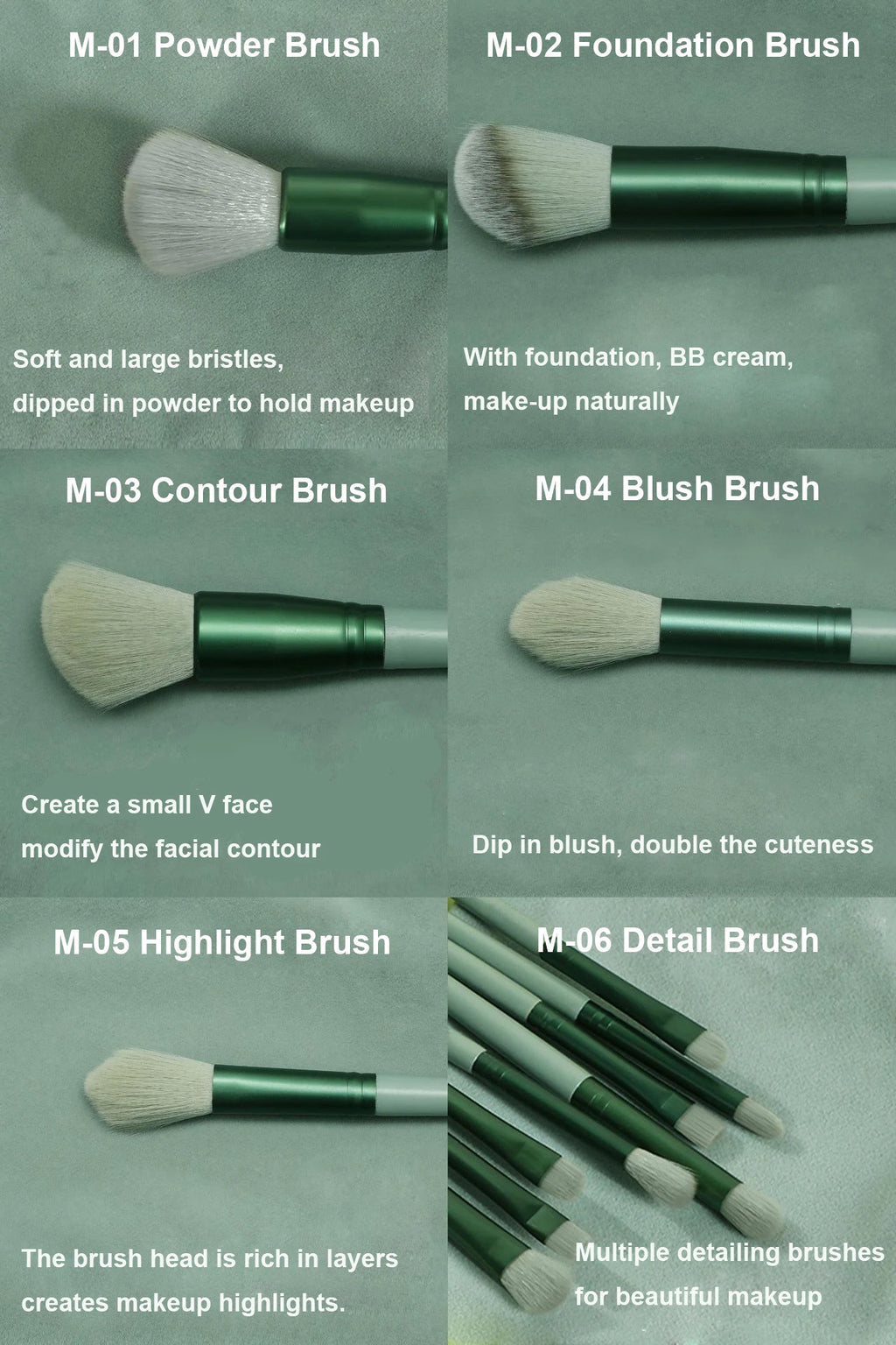13-Piece Makeup Brush Set with Bag