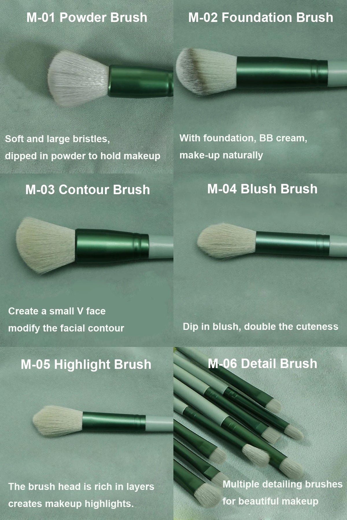 13-Piece Makeup Brush Set with Bag
