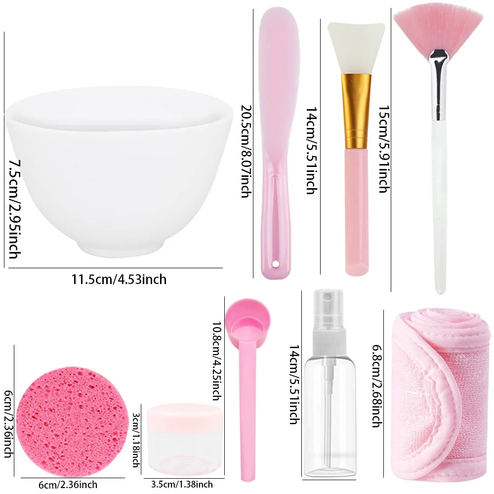 15-teiliges Set für Gesichtsmasken und Hautpflege-Tools