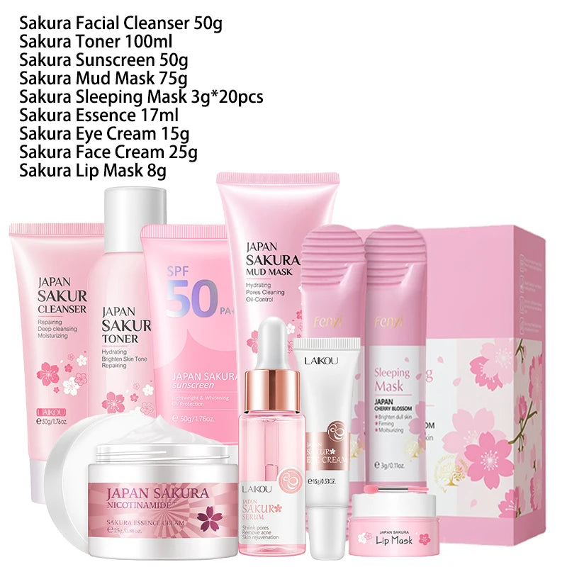9-Piece Sakura Skincare Set